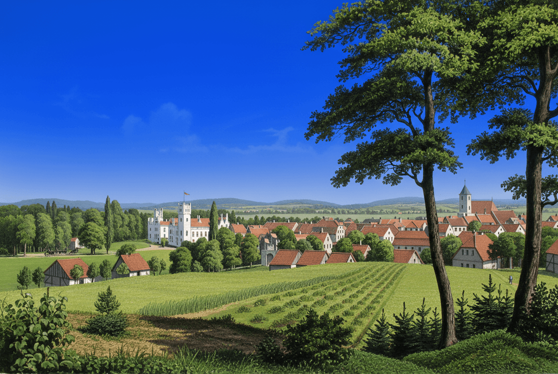 Panorama miasta Przemków — Sekrety Przemkowa