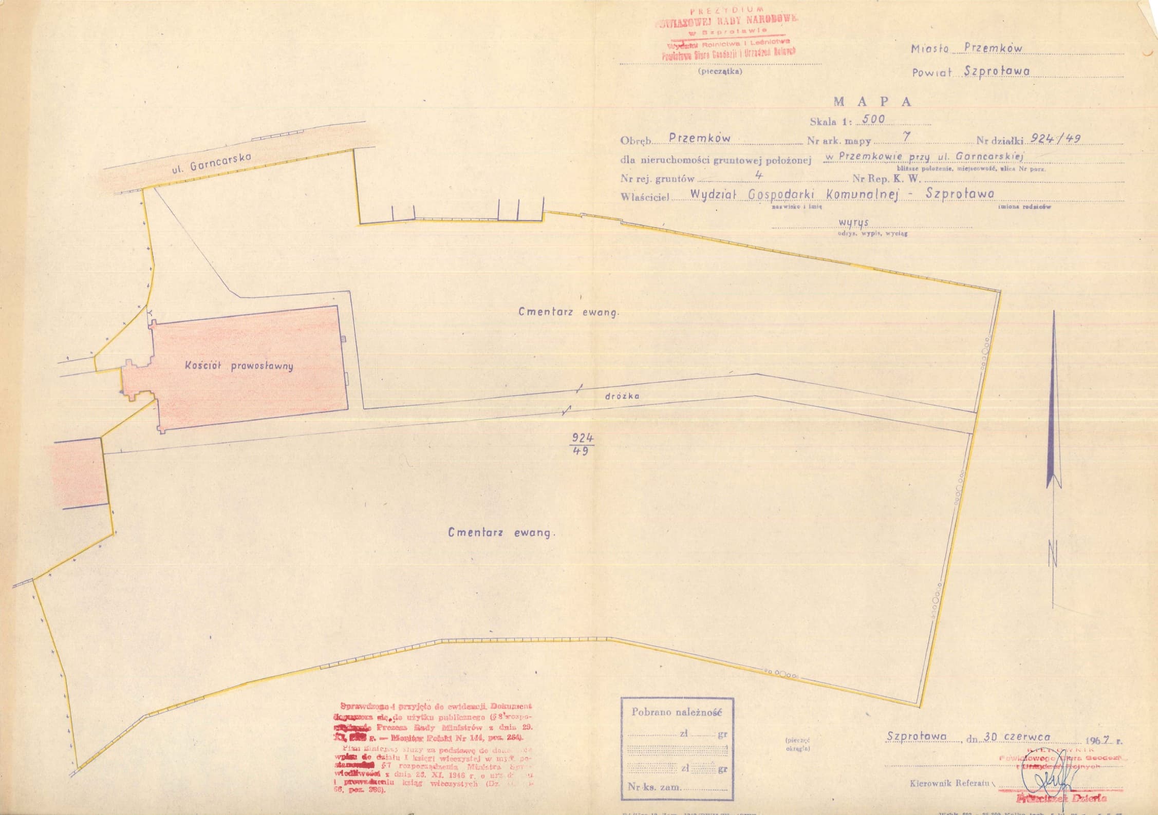 Kopia Mapy - Kościoła Prawosławnego z dnia 30.06.1967 - Strona 1