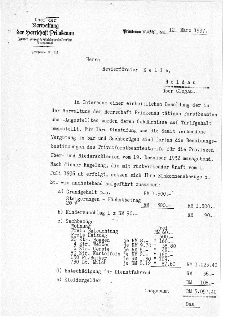 Uposażenie urzędników leśnych - Strona 1