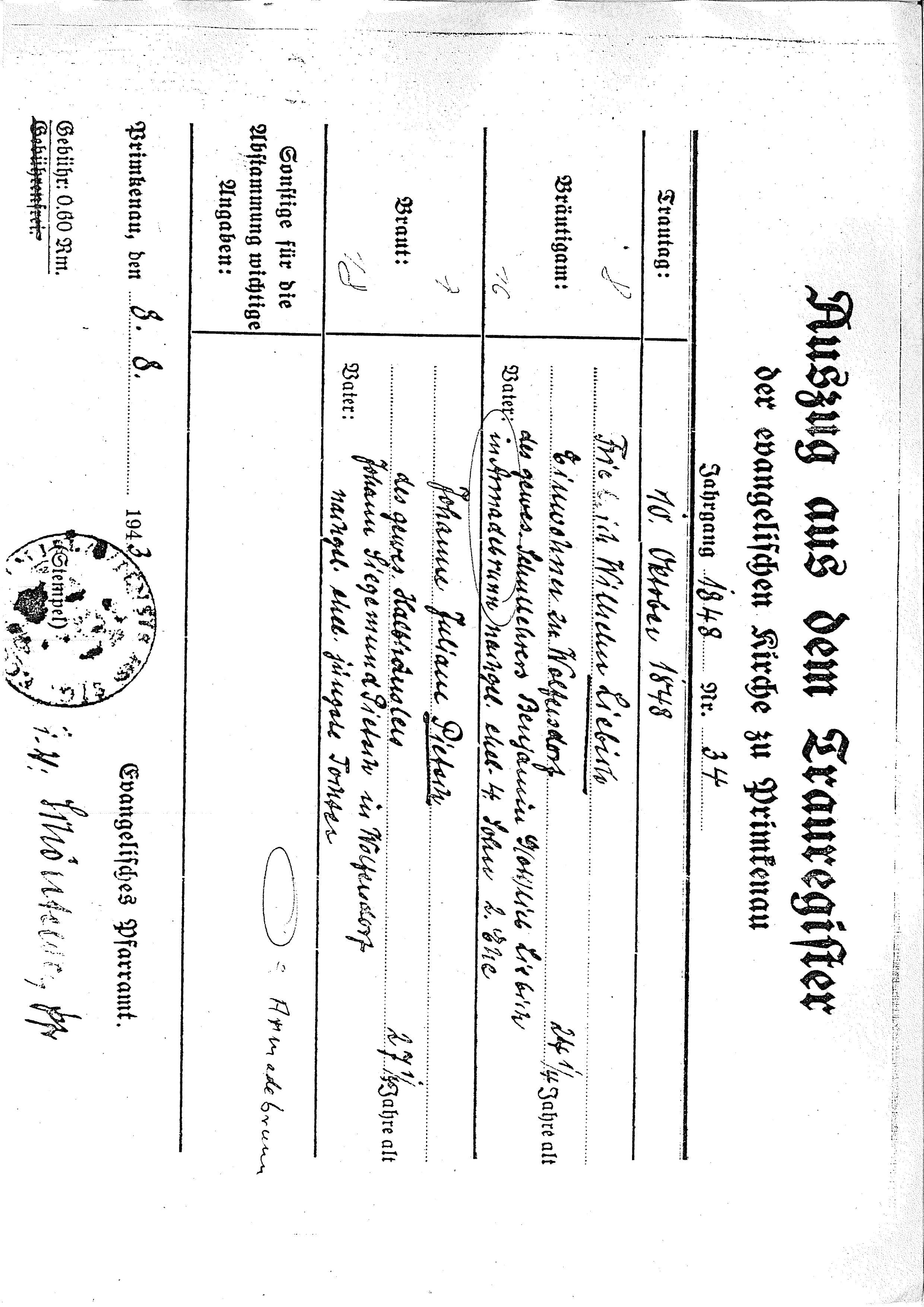 Kopia Wypisu z rejestru małżeństw - Strona 1